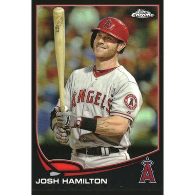 2013 Topps Chrome Black Refractors #70 Josh Hamilton