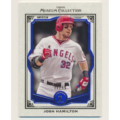 2013 Topps Museum Collection Blue #87 Josh Hamilton