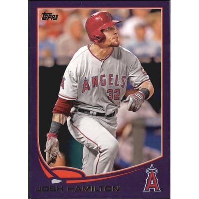 2013 Topps Toys R Us Purple Border #639 Josh Hamilton