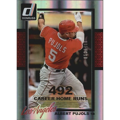 2014 Donruss Stat Line Career #95 Albert Pujols/400