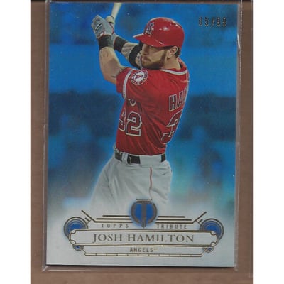 2014 Topps Tribute Blue #27 Josh Hamilton