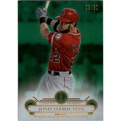 2014 Topps Tribute Green #27 Josh Hamilton