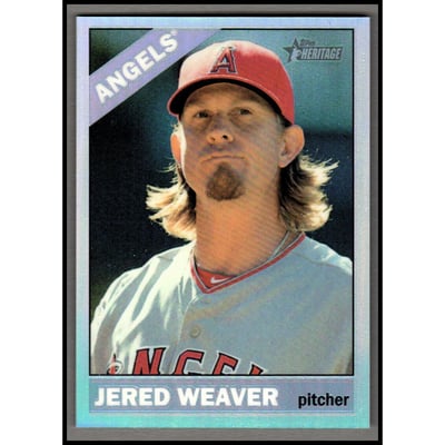 2015 Topps Heritage Chrome Refractors #THC433 Jered Weaver