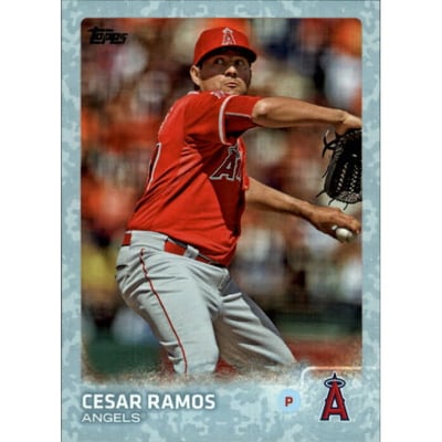 2015 Topps Update Snow Camo #US293 Cesar Ramos