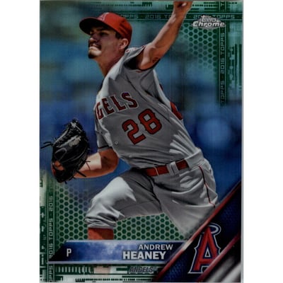 2016 Topps Chrome Green Refractors #101 Andrew Heaney