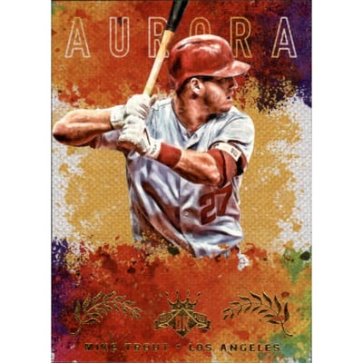 2017 Diamond Kings Aurora #A16 Mike Trout