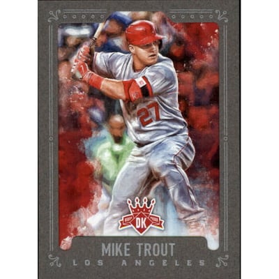 2017 Diamond Kings Framed Grey #67A Mike Trout