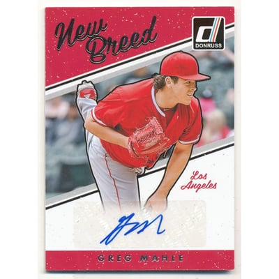 2017 Donruss New Breed Autographs #NBGM Greg Mahle