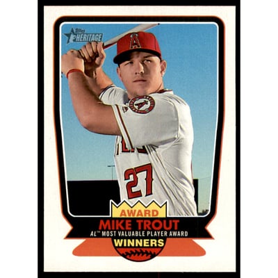 2017 Topps Heritage Award Winners #AW6 Mike Trout