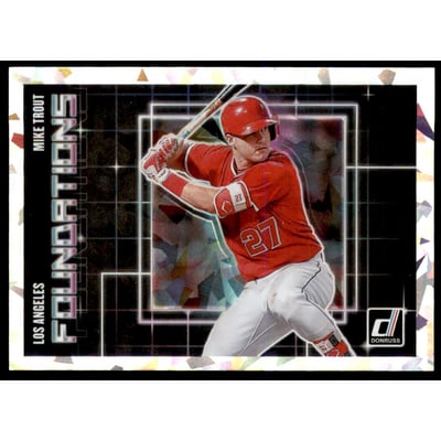 2018 Donruss Foundations Crystals #F4 Mike Trout