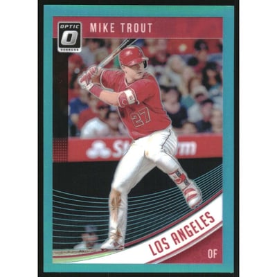 2018 Donruss Optic Aqua #121 Mike Trout