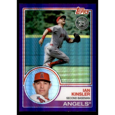 2018 Topps '83 Topps Silver Pack Chrome Purple Refractors #129 Ian Kinsler
