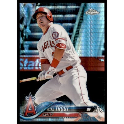 2018 Topps Chrome Prism Refractors #100 Mike Trout