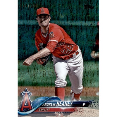 2018 Topps Factory Set Foilboard #491 Andrew Heaney