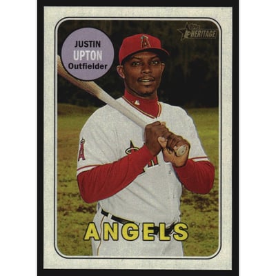 2018 Topps Heritage Mini #60 Justin Upton