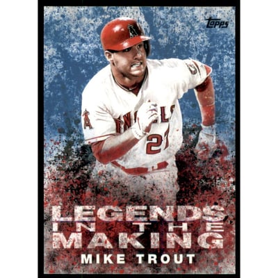 2018 Topps Legends in the Making Blue #LTMMT Mike Trout