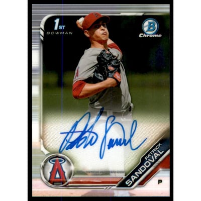 2019 Bowman Chrome Prospect Autographs #CPAPS Patrick Sandoval