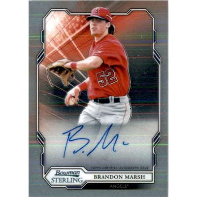 2019 Bowman Sterling Prospect Autographs #BSPABM Brandon Marsh