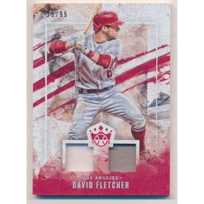 2019 Diamond Kings DK Materials Holo Silver #14 David Fletcher/99
