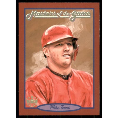 2019 Diamond Kings Masters of the Game Holo Gold #3 Mike Trout