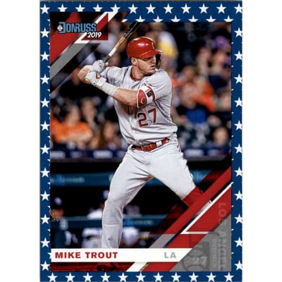 2019 Donruss Independence Day #170 Mike Trout