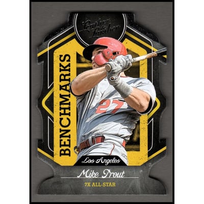 2019 Panini Leather and Lumber Benchmarks #3 Mike Trout