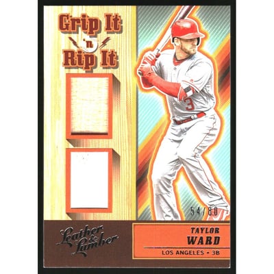 2019 Panini Leather and Lumber Grip It 'n Rip It #9 Taylor Ward/80