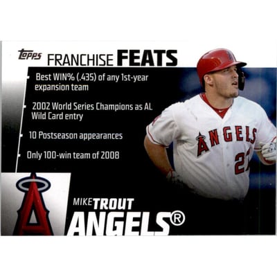 2019 Topps Franchise Feats #FF3 Mike Trout