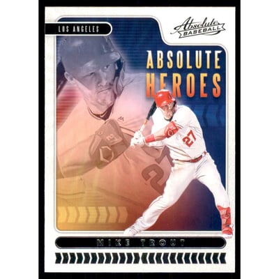 2020 Absolute Absolute Heroes #1 Mike Trout
