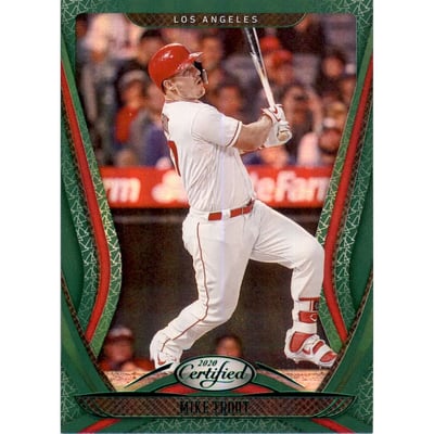 2020 Certified Green #14 Mike Trout