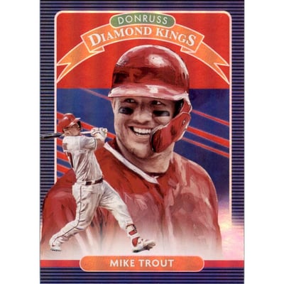 2020 Donruss Holo Red #9 Mike Trout DK