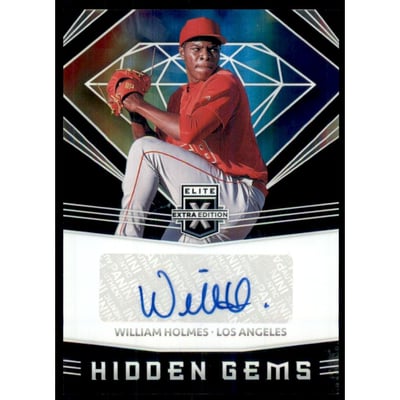 2020 Elite Extra Edition Hidden Gems Autographs #45 William Holmes