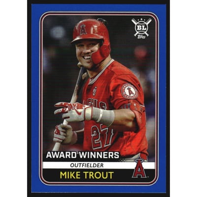 2020 Topps Big League Blue #274 Mike Trout AW