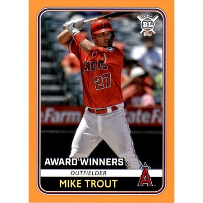 2020 Topps Big League Orange #285 Mike Trout AW