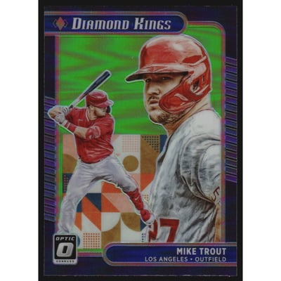 2021 Donruss Optic Lime Green #14 Mike Trout DK