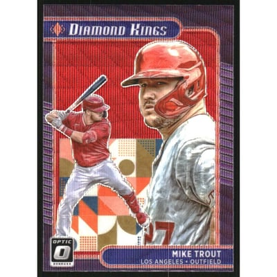 2021 Donruss Optic Red Wave #14 Mike Trout DK
