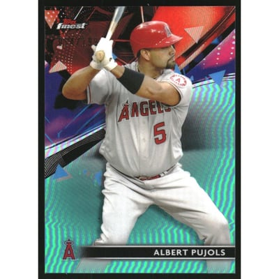 2021 Finest Aqua Refractors #1 Albert Pujols