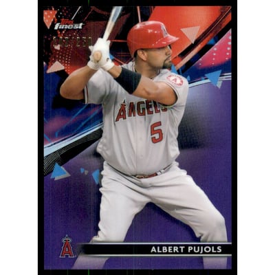 2021 Finest Purple Refractors #1 Albert Pujols