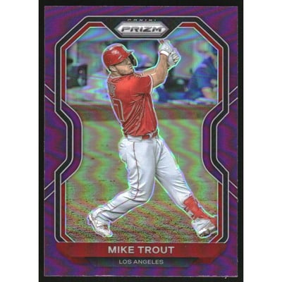 2021 Panini Prizm Prizms Purple #173 Mike Trout