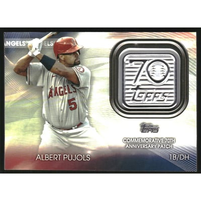 2021 Topps 70th Anniversary Commemorative Logo Patches #T70PAP Albert Pujols S2