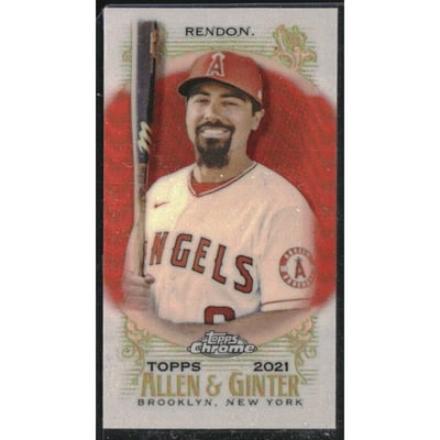 2021 Topps Allen and Ginter Chrome Mini Orange Refractors #15 Anthony Rendon