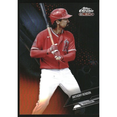 2021 Topps Chrome Black Orange Refractors #54 Anthony Rendon