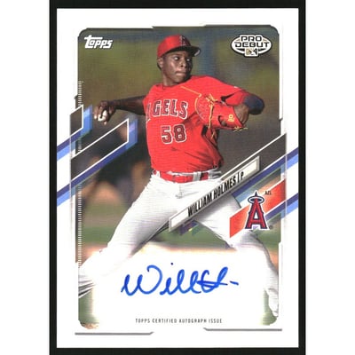 2021 Topps Pro Debut Autographs #PD6 William Holmes