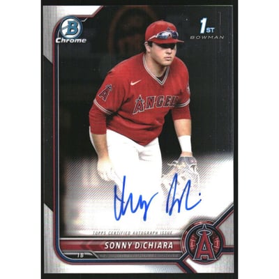 2022 Bowman Chrome Draft Autographs #CDASD Sonny DiChiara