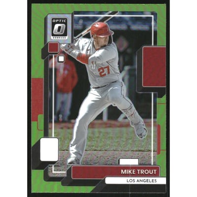 2022 Donruss Optic Lime Green #157 Mike Trout