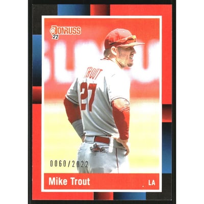 2022 Donruss Red #265 Mike Trout