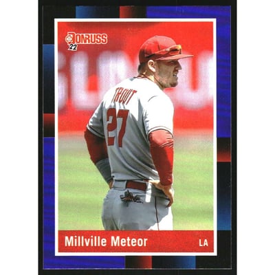 2022 Donruss Variations Holo Purple #265 Mike Trout RETRO