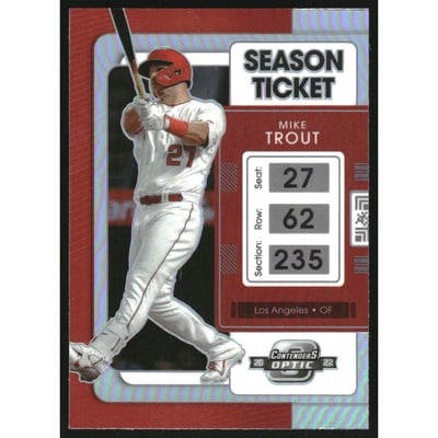 2022 Panini Chronicles Contenders Optic Holo #5 Mike Trout