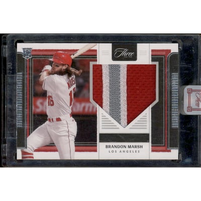 2022 Panini Three and Two Rookie Jerseys #13 Brandon Marsh/60