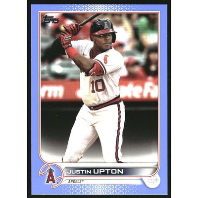 2022 Topps Father's Day Blue #444 Justin Upton